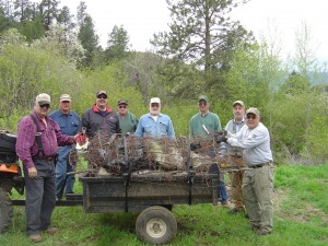 Idaho Pathfinders Members Cleanup Big Canyon in Hells Canyon