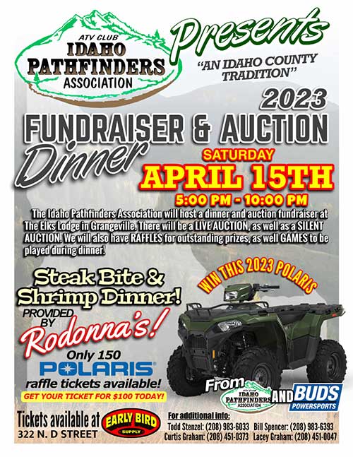 Idaho Pathfinders Fundraiser Event Flyer