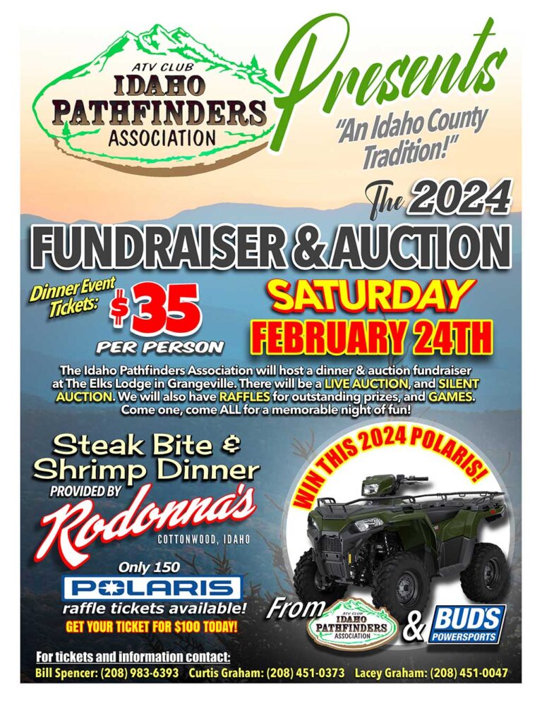 IPA Dinner & ATV RAFFLE TICKETS NOW AVAILABLE! Idaho Pathfinders ATV Club